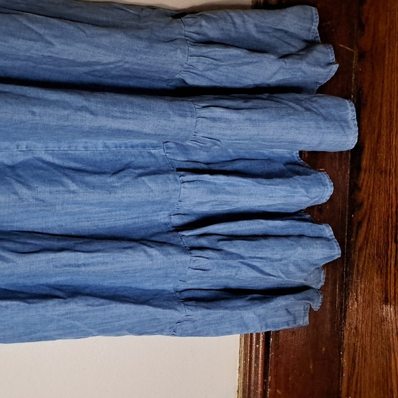 NWT-Style & Co Petite Women Denim Off and On Shoulder dress - Picture 5 of 11